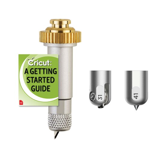 Cricut Maker Knife Blade and Housing, Wavy Blade and Engraving Tip Bundle